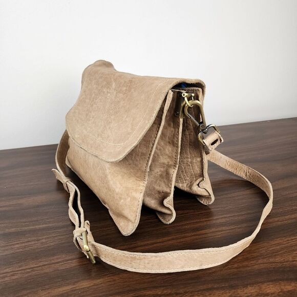 Maxon Shoulder Bag Italian Natural Leather Crossbody Messenger Purse Handbag - Picture 2 of 16